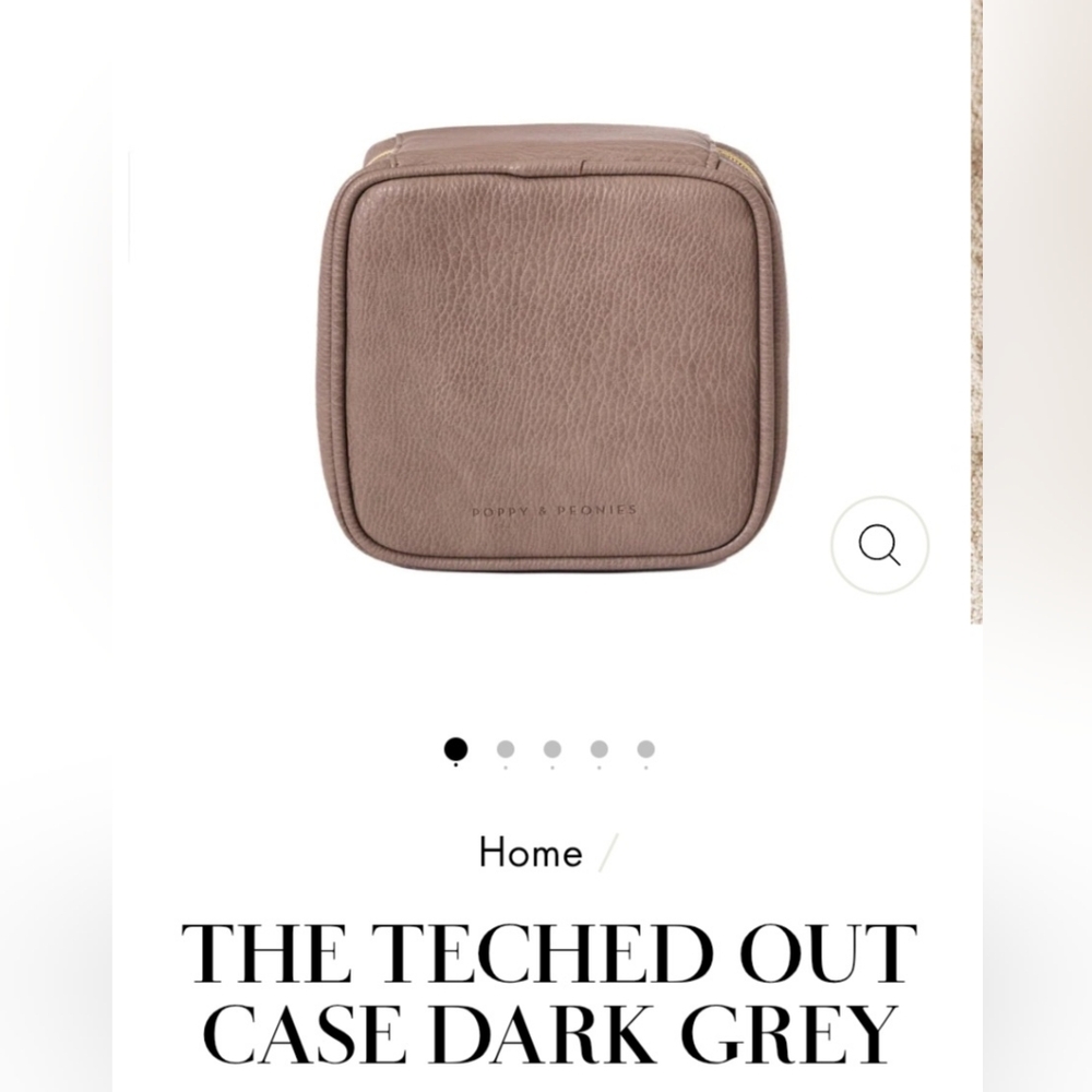 Poppy & Peonies Teched Out Case Dark Grey
